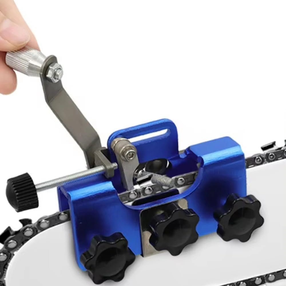 Manual Saw Chain Sharpener -Blue