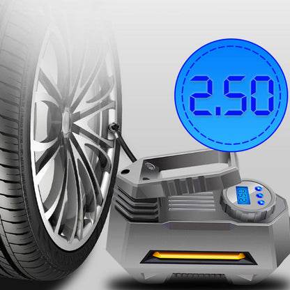 12V Tire Inflator Emergency LED Light Compressor Air Pump with Digital Display for Car Tires