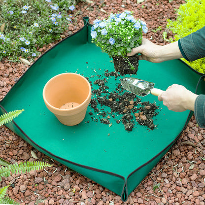 Large Repotting Mat for Plant Transplanting and Mess Control Gardening Mat