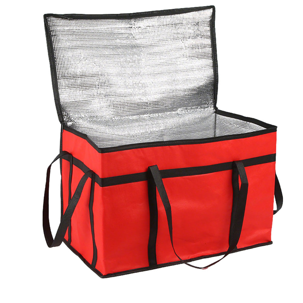 Insulated Bags Food Delivery Pizza Delivery Bags for Grocery Shopping Catering-Red