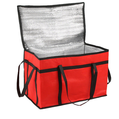 Insulated Bags Food Delivery Pizza Delivery Bags for Grocery Shopping Catering-Red
