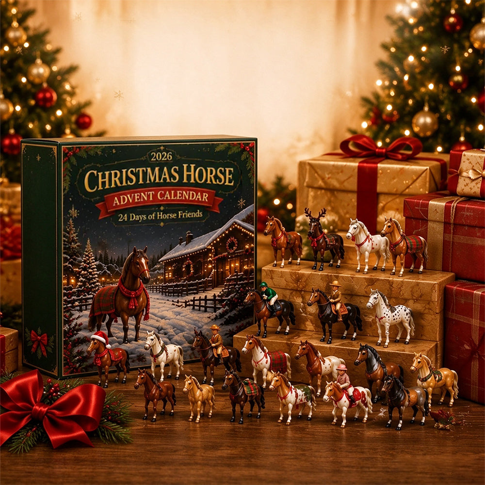 2D Acrylic Horse Figure Christmas Advent Calendar