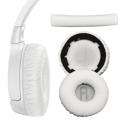 Headworn Heaphone Protector Set Ear Pads Cushion and Headband for JBL Tune600BT T520BT T510BT T500BT T450BT White