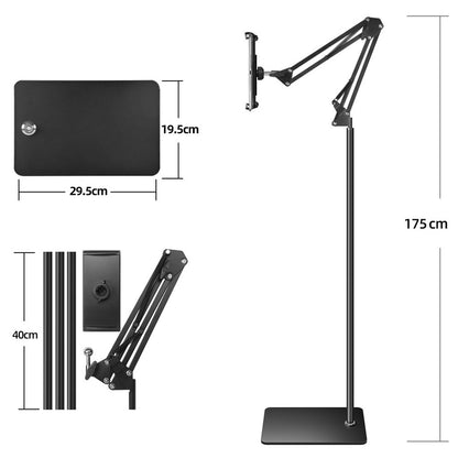 Adjustable Gooseneck Floor Stand Phone Tablet Holder