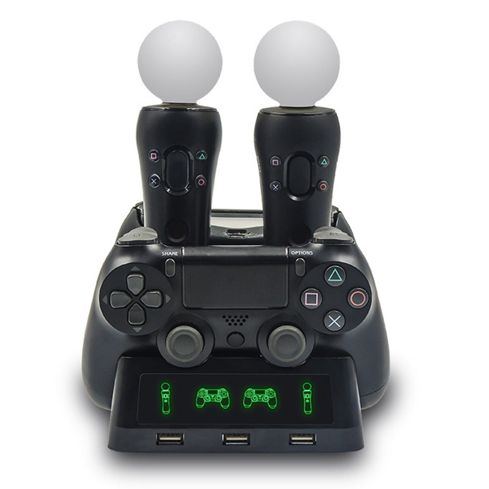 4-in-1 Charger Charging Dock for Sony PS4 Playstation 4 VR PS/VR Move Controllers