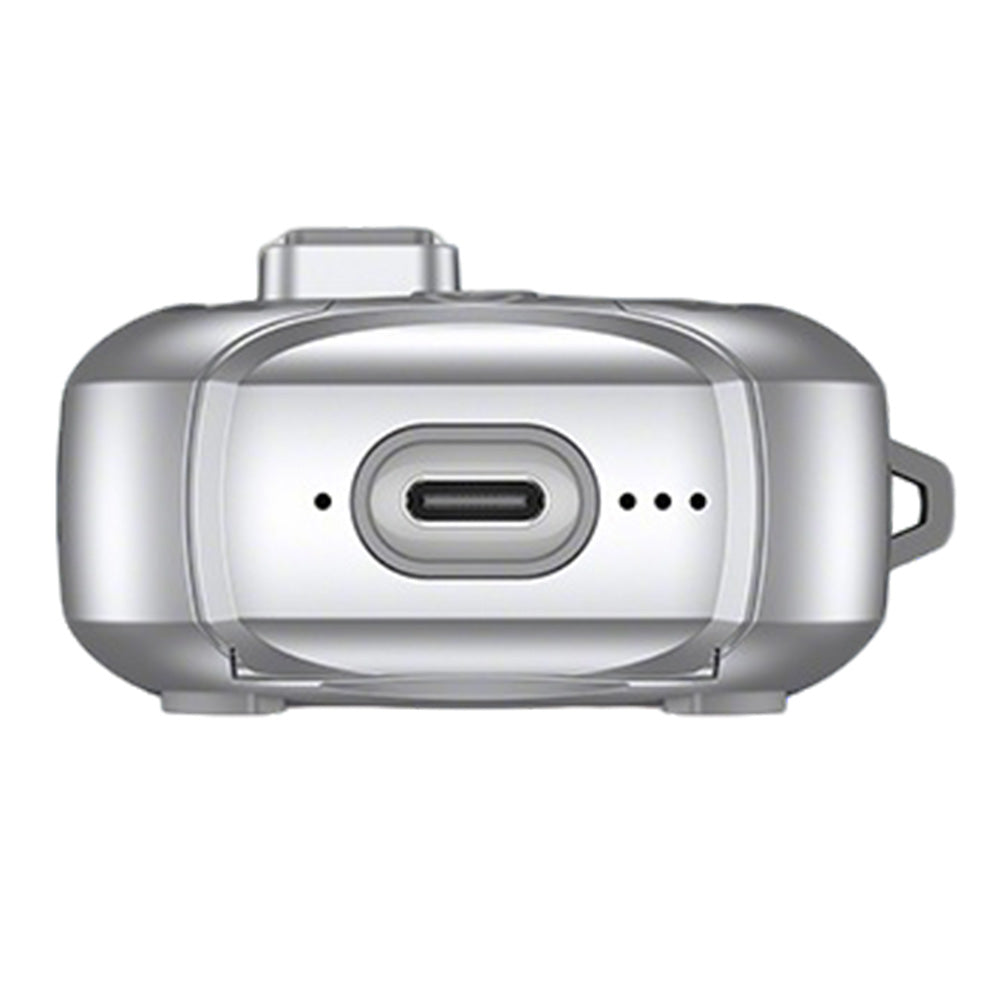 Protective Case For AirPods With Stand Support MagSafe Wireless Charging-Silver