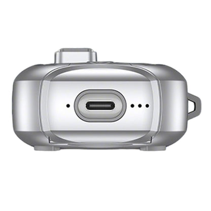 Protective Case For AirPods With Stand Support MagSafe Wireless Charging-Silver