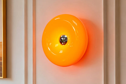 Donut Table and Wall Lamp with Touch Dimming - Orange