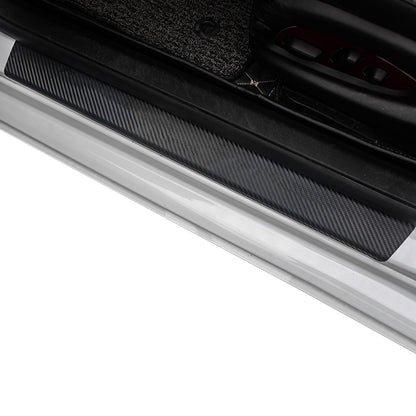 8 Pack Carbon Fiber Texture Car Door Sill Guard Stickers