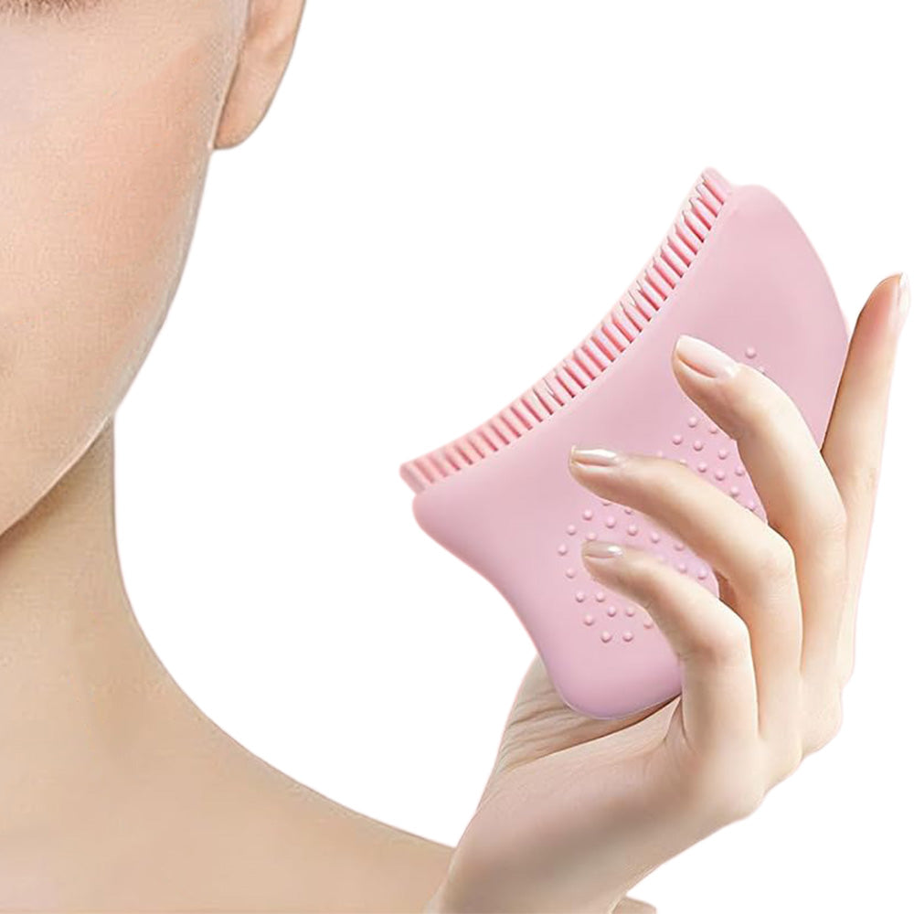 Silicone Lymphatic Contour Face Brush for Facial and Neck Massage