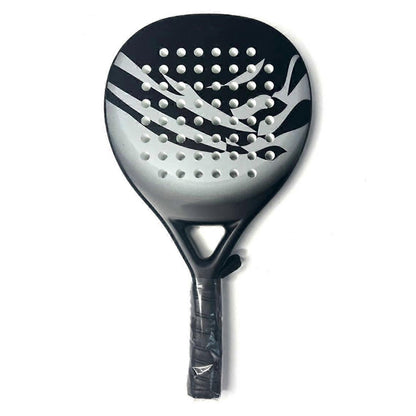 Carbon Fiber Paddle Tennis Racket with EVA Core & Carry Bag ââ‚?Beach/Court Gray