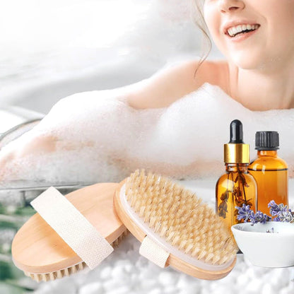 2Pcs Bath Brushes Body Exfoliating Brush for Skin Cleaning