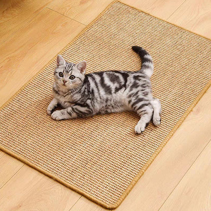 Sisal Cat Scratching Mat Pad for Cats Sofa Protector and Furniture Guard