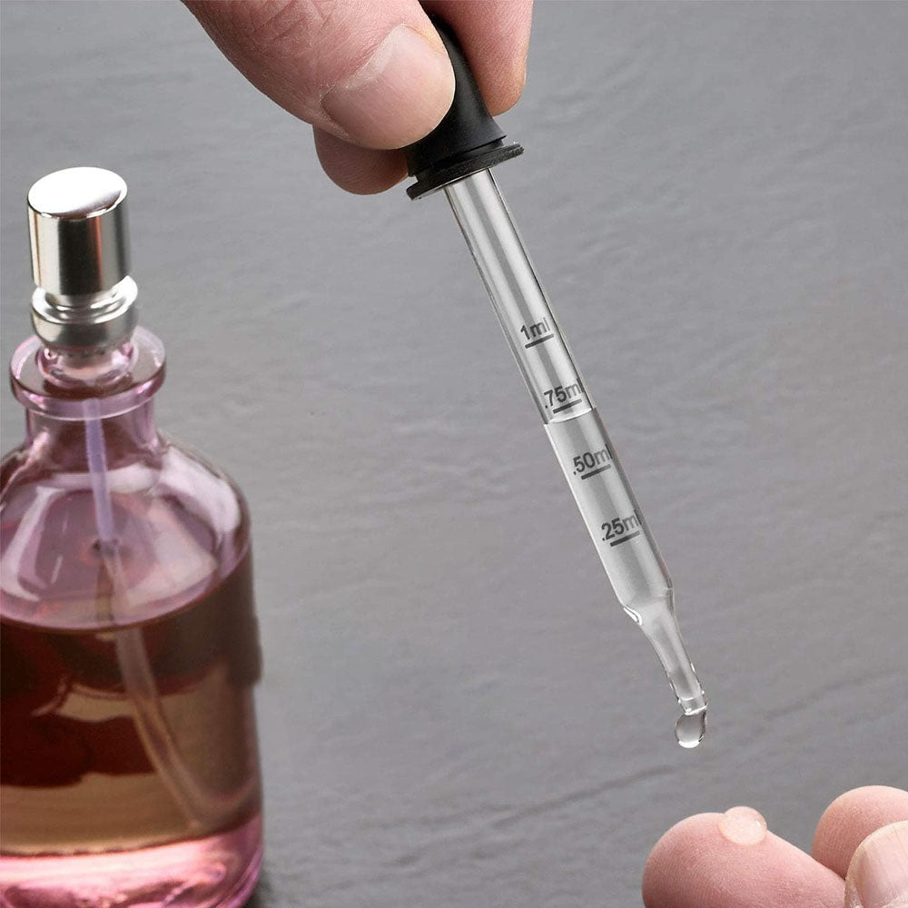 Set of10Pcs 1ML Calibrated Medicine Droppers Bent and Straight Tips for Essential Oils