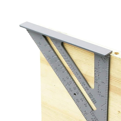 7-inch Double Sided Engraved Rafter Square for Woodworking