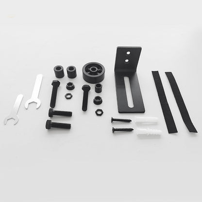 1X 8-Setting Ways Barn Door Floor Guide Adjustable Sliding Guide Flush Wall Mounted Stay Rollers