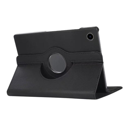 360 Rotating Case for Samsung Tab A9 Plus 11 Inch PU Leather Cover with Stand-Black