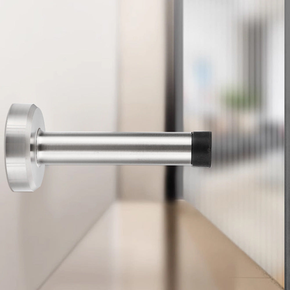 4 Pack Stainless Steel Door Stop-Silver
