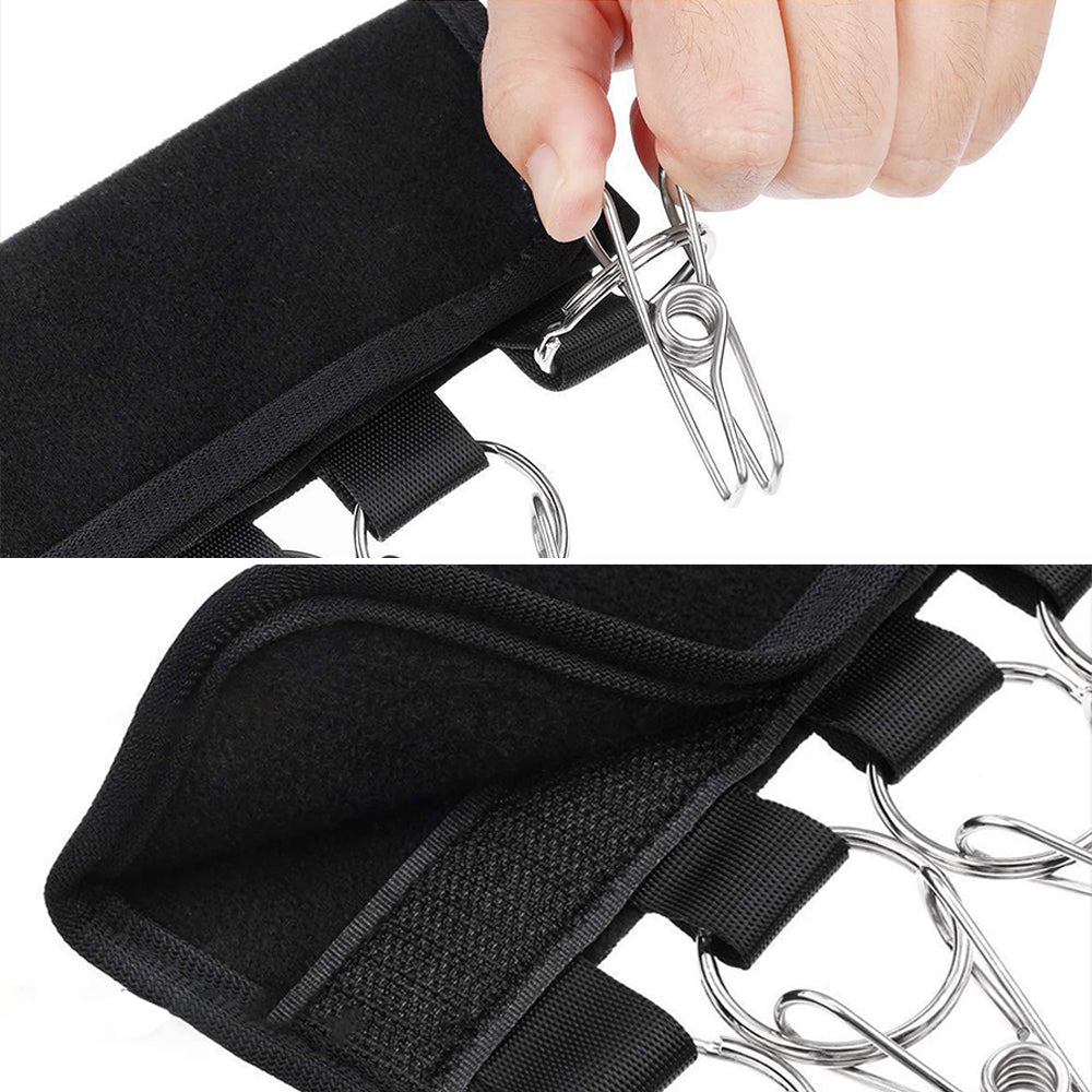10 Clips Portable Baseball Cap Hanger for Closet Door Wall Hat Organizer