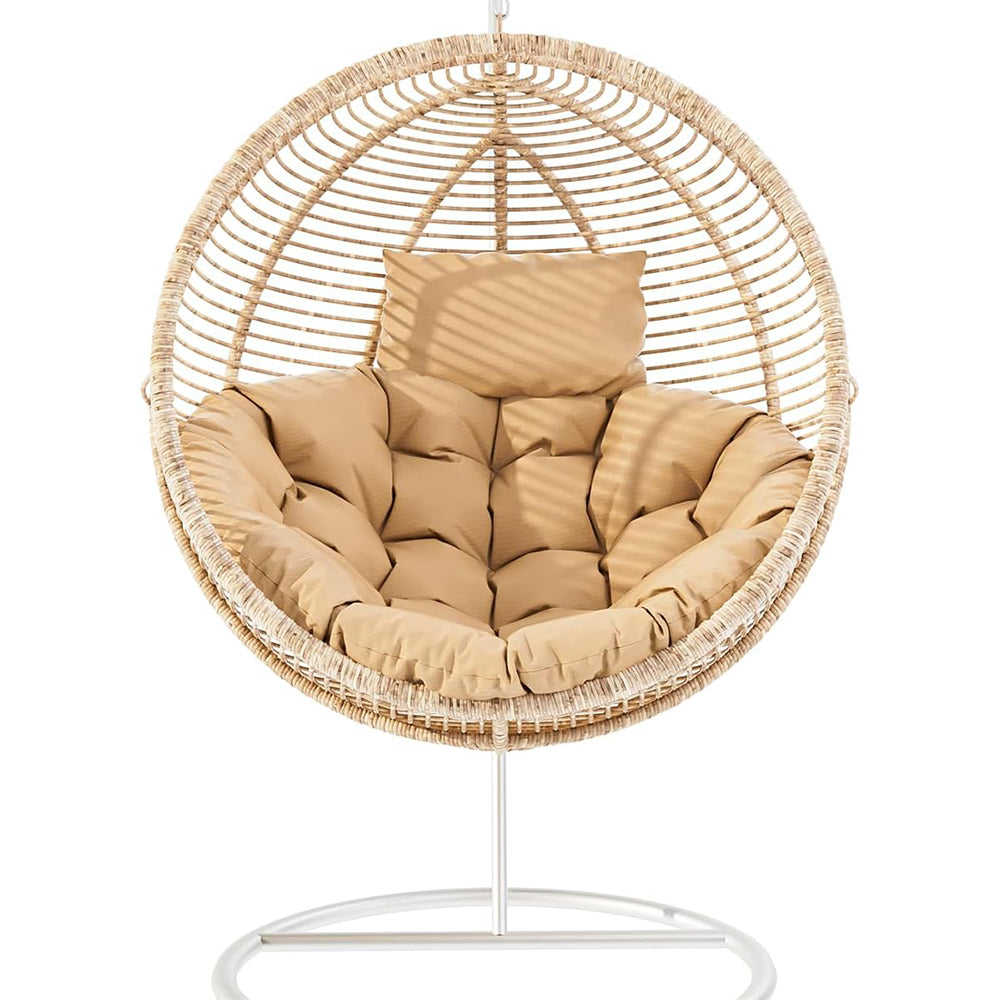Hanging Egg Chair Cushion Seat Pad for Swing Chair Patio Furniture Khaki