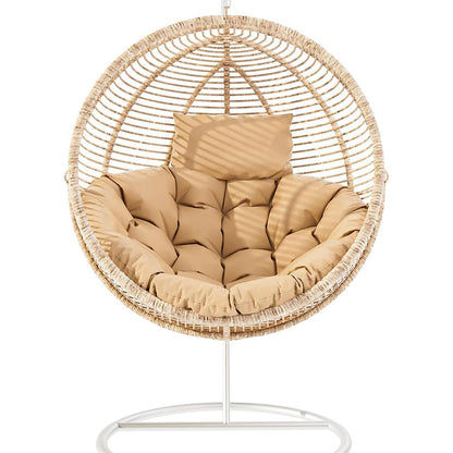 Hanging Egg Chair Cushion Seat Pad for Swing Chair Patio Furniture Khaki