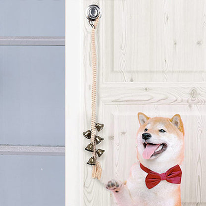 Dog Doorbell With 6 Extra Loud Bells Adjustable Doorbell Hanging Rope For Dog Training