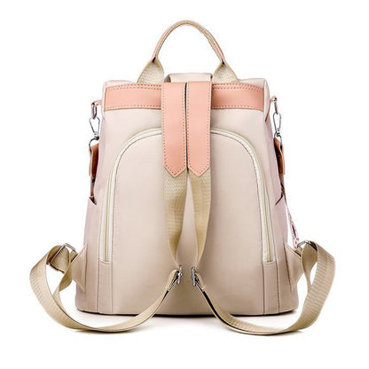 Anti Theft Women Backpack with Water Repellent for Travel Khaki