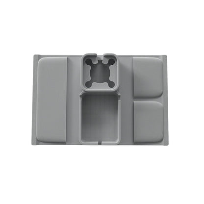 Couch Cup Holder Tray Sofa Armrest Tray with Drink Holder Side Pockets Grey