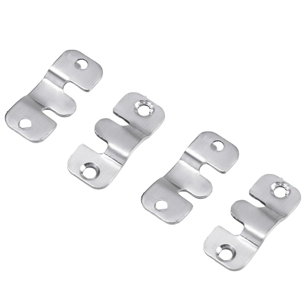 10 Pairs Flush Mount Brackets with Screws