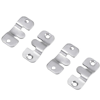 10 Pairs Flush Mount Brackets with Screws