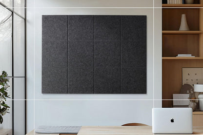12 Piece Large Felt Bulletin Boards - Black