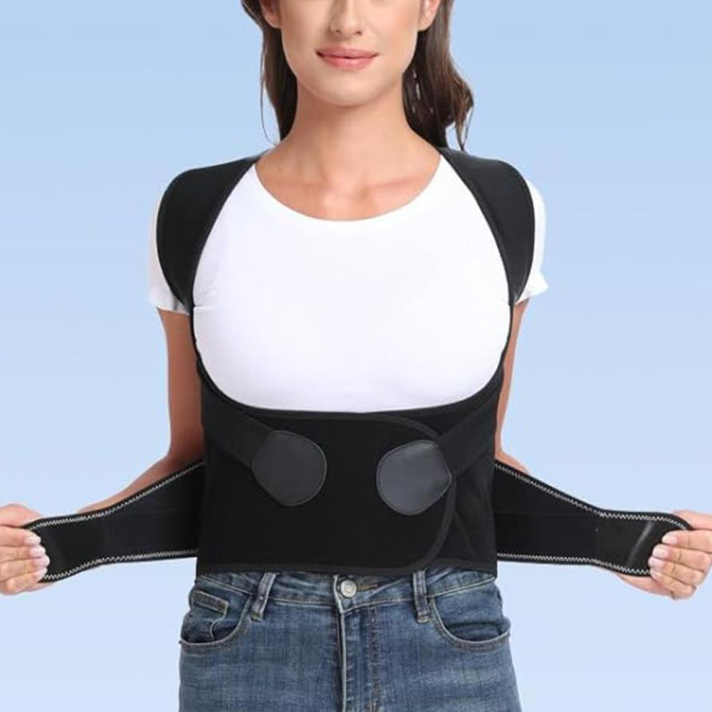Adjustable Back Posture Corrector Low Back Support Shoulder Brace Belt for Women Men