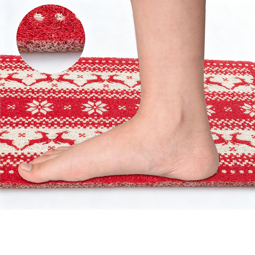 PVC Christmas Bathroom Floor Mat