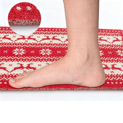 PVC Christmas Bathroom Floor Mat