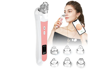 Blackhead Remover Tools with 6 Replacement Suction Heads Men and Women Pore Vacuum