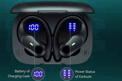 5.3 Bluetooth Headphones Wireless Earbuds 72hrs Playtime Wireless Charging Case Digital Display Sports Ear Buds