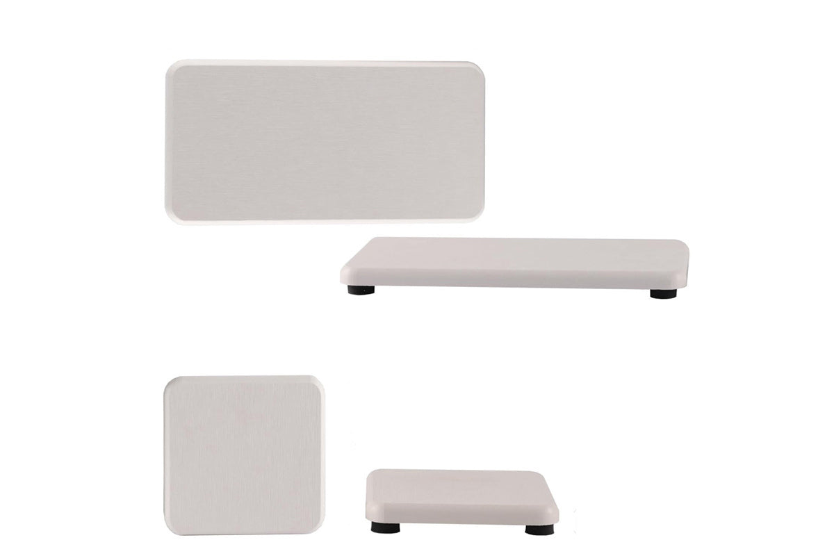 4Pcs Water Absorbent Diatomite Trays Non-Slip Fast-Drying Sink Diatomite Coasters-White