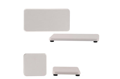 4Pcs Water Absorbent Diatomite Trays Non-Slip Fast-Drying Sink Diatomite Coasters-White