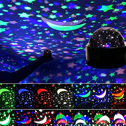 2-in-1 Projection Light Christmas RGB Light with Music Sync - Moon