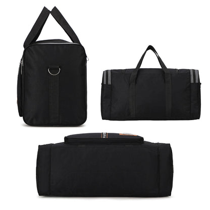 Mens Sports Travel Duffel Bag Large Capacity Gym Bags Luggage Bag Black