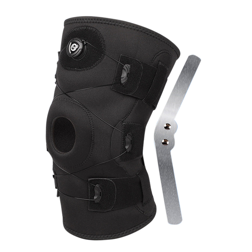 Adjustable Knee Brace with Spring Support for Sports & Patellar Stability