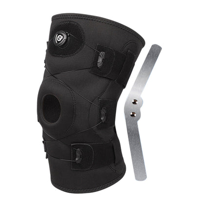 Adjustable Knee Brace with Spring Support for Sports & Patellar Stability