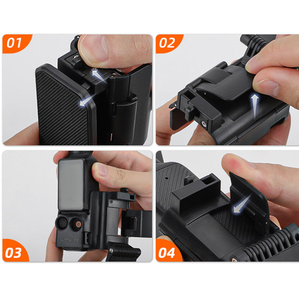 Adjustable Mount Stand Clamp Holder for Desktop Vertical Surface Compatible with DJI Osmo Pocket 3
