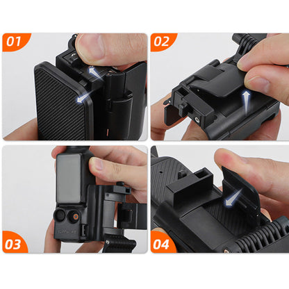 Adjustable Mount Stand Clamp Holder for Desktop Vertical Surface Compatible with DJI Osmo Pocket 3