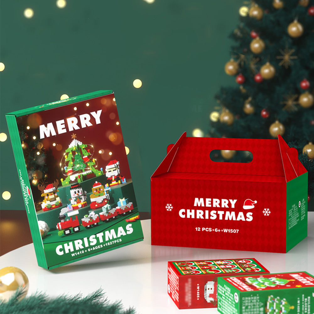 Christmas Tree Ornaments Building Block Set Santa & Nutcracker Xmas Decorations Style 2