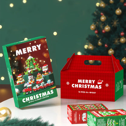 Christmas Tree Ornaments Building Block Set Santa & Nutcracker Xmas Decorations Style 2