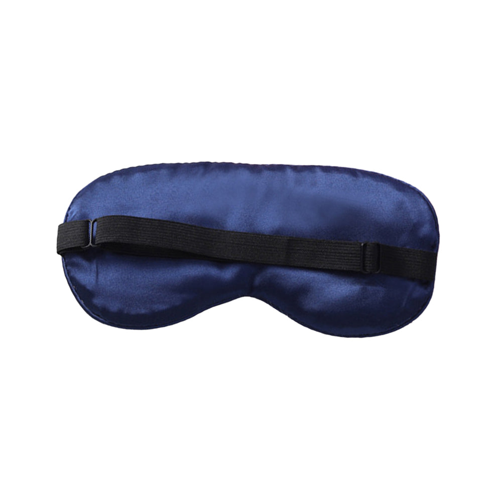 2pcs Silk Travel Sleeping Mask Pure Mulberry with Adjustable Strap Silk Eyepatch Mask -Black and Navy