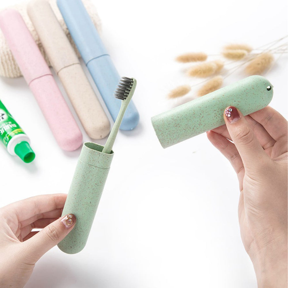 4 Pcs Travel Toothbrush Case Hard Shell Plastic Cover