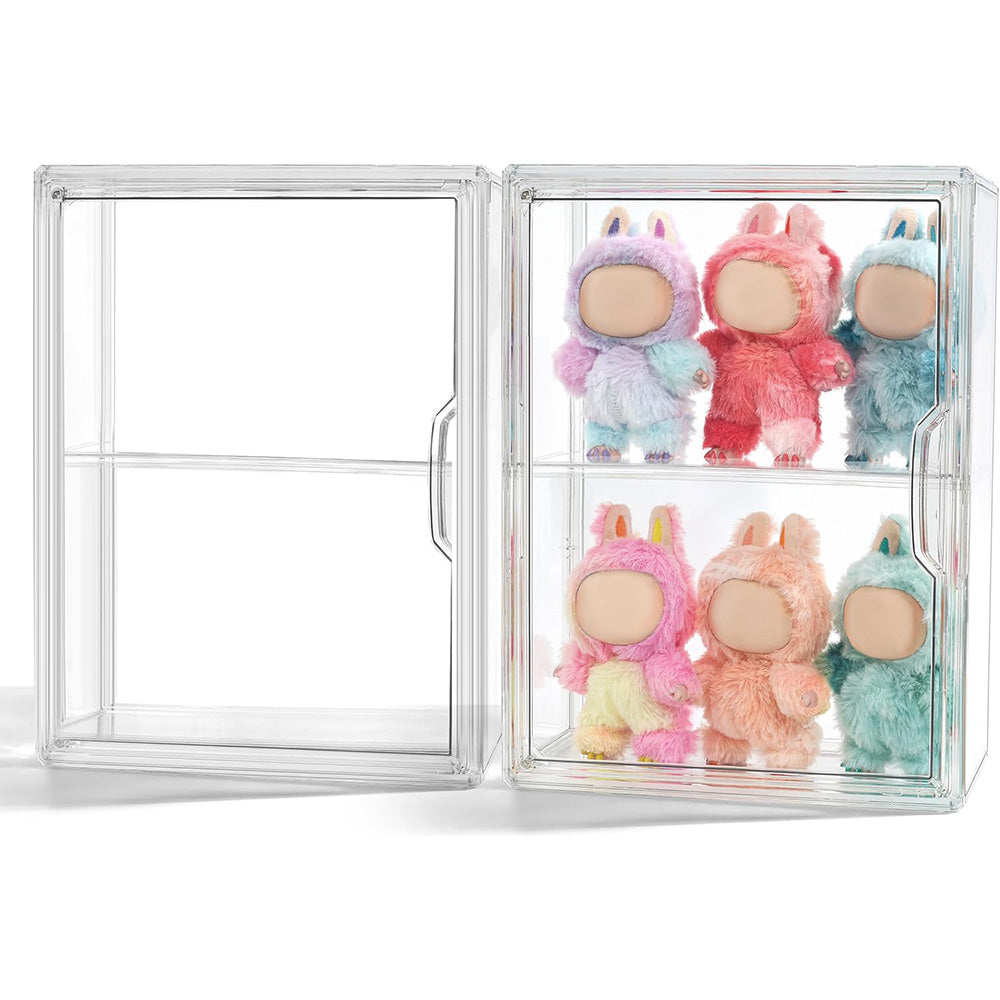 Clear Display Showcase for Figures Acrylic Storage Organizers Box for Collectibles Action Figure LABUBU