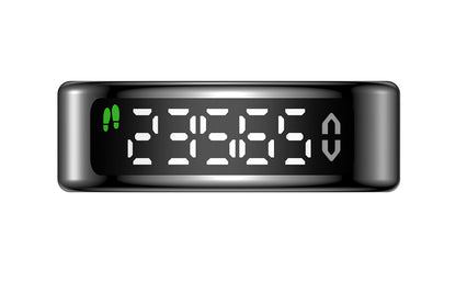 Smart Ring Health Tracker Waterproof Fitness Rings for Heart Rate Sleep-Black